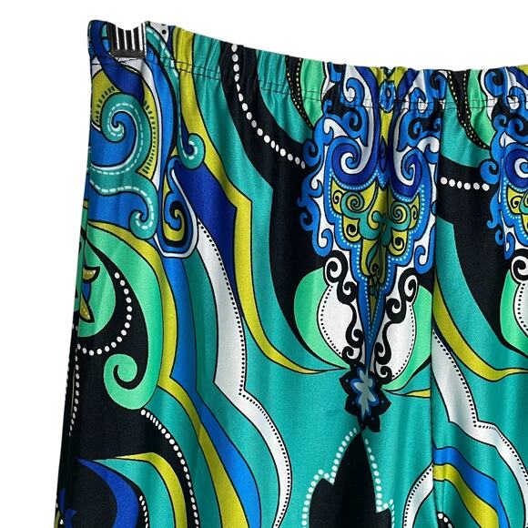 Melissa Paige XS Palazzo Pants Psychedelic Retro 70s Disco Funky Print USA - Picture 8 of 13